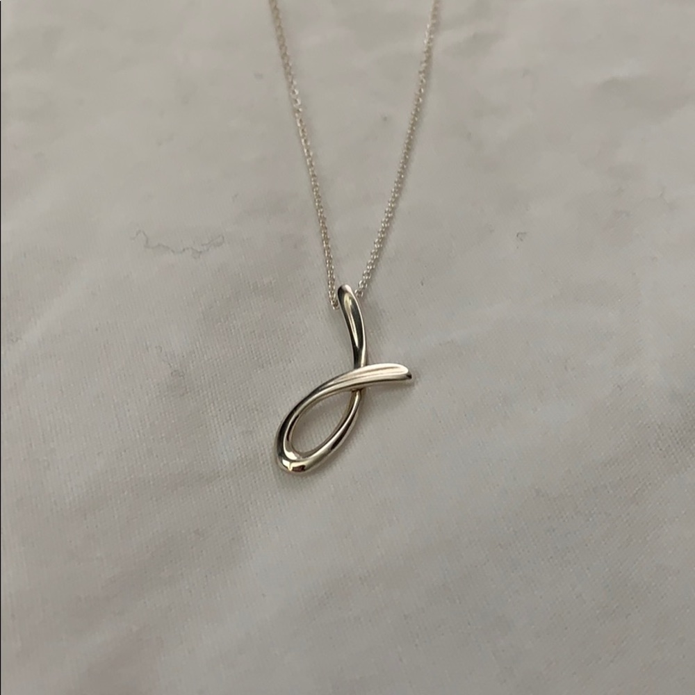 Tiffany and Co “J” pendant